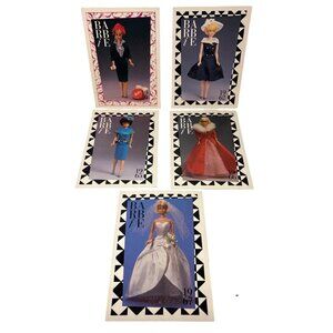 Vintage Barbie Collectors Card Set 1959-1967 Set of 5 1996 Tempo